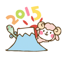 Winter sticker of eel and rabbit sticker #1540457