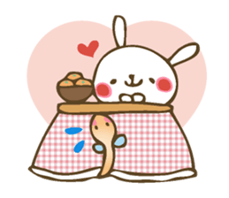 Winter sticker of eel and rabbit sticker #1540459