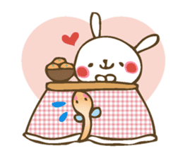 Winter sticker of eel and rabbit sticker #1540459