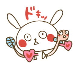 Winter sticker of eel and rabbit sticker #1540460