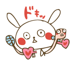 Winter sticker of eel and rabbit sticker #1540460