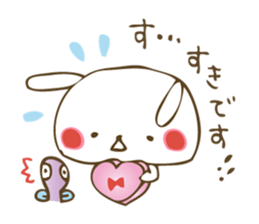 Winter sticker of eel and rabbit sticker #1540461