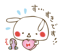 Winter sticker of eel and rabbit sticker #1540461