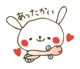 Winter sticker of eel and rabbit sticker #1540462