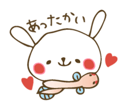 Winter sticker of eel and rabbit sticker #1540462