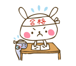 Winter sticker of eel and rabbit sticker #1540463