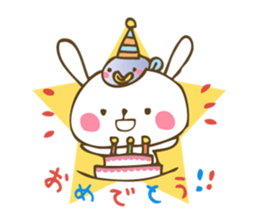 Winter sticker of eel and rabbit sticker #1540464