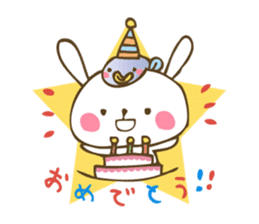 Winter sticker of eel and rabbit sticker #1540464