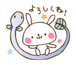Winter sticker of eel and rabbit sticker #1540465