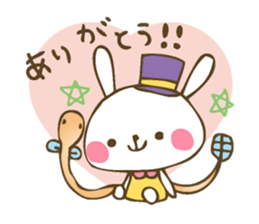 Winter sticker of eel and rabbit sticker #1540470