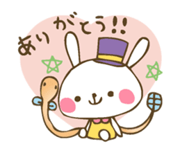 Winter sticker of eel and rabbit sticker #1540470