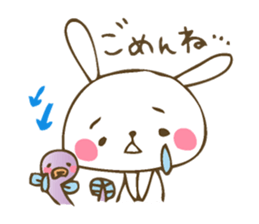 Winter sticker of eel and rabbit sticker #1540471