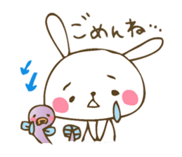 Winter sticker of eel and rabbit sticker #1540471