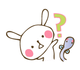 Winter sticker of eel and rabbit sticker #1540472