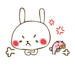 Winter sticker of eel and rabbit sticker #1540473