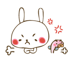 Winter sticker of eel and rabbit sticker #1540473