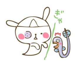 Winter sticker of eel and rabbit sticker #1540474