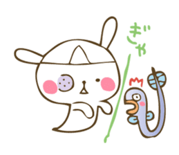 Winter sticker of eel and rabbit sticker #1540474