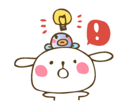 Winter sticker of eel and rabbit sticker #1540476