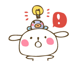 Winter sticker of eel and rabbit sticker #1540476