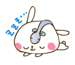 Winter sticker of eel and rabbit sticker #1540477