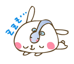 Winter sticker of eel and rabbit sticker #1540477