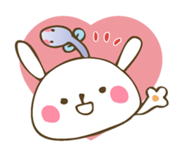 Winter sticker of eel and rabbit sticker #1540480