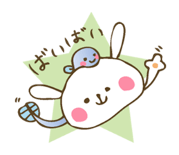 Winter sticker of eel and rabbit sticker #1540484