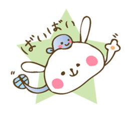 Winter sticker of eel and rabbit sticker #1540484