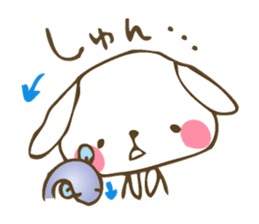 Winter sticker of eel and rabbit sticker #1540485