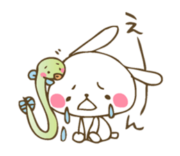 Winter sticker of eel and rabbit sticker #1540487