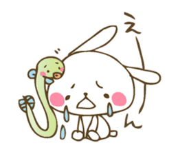 Winter sticker of eel and rabbit sticker #1540487