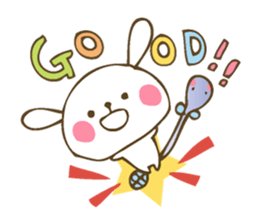 Winter sticker of eel and rabbit sticker #1540488