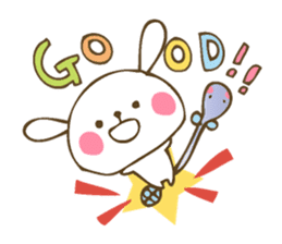 Winter sticker of eel and rabbit sticker #1540488