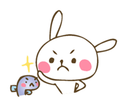 Winter sticker of eel and rabbit sticker #1540489