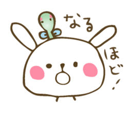 Winter sticker of eel and rabbit sticker #1540490