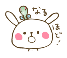 Winter sticker of eel and rabbit sticker #1540490