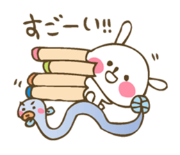 Winter sticker of eel and rabbit sticker #1540492