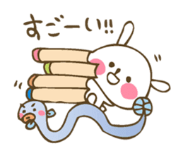 Winter sticker of eel and rabbit sticker #1540492