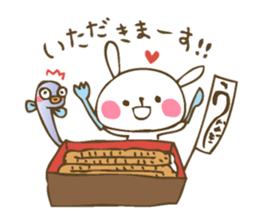 Winter sticker of eel and rabbit sticker #1540493