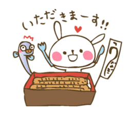 Winter sticker of eel and rabbit sticker #1540493