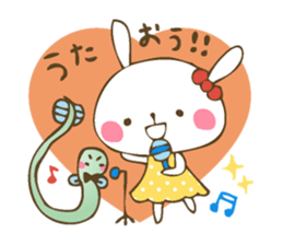 Winter sticker of eel and rabbit sticker #1540494