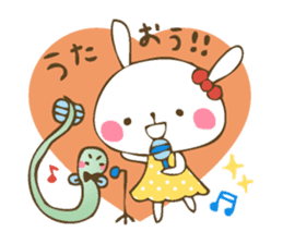 Winter sticker of eel and rabbit sticker #1540494