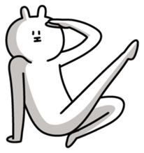 Poker face Rabbit sticker #1541216