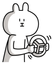 Poker face Rabbit sticker #1541227