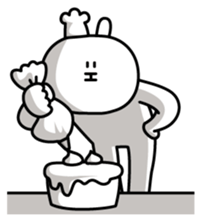 Poker face Rabbit sticker #1541242