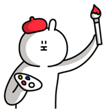 Poker face Rabbit sticker #1541254