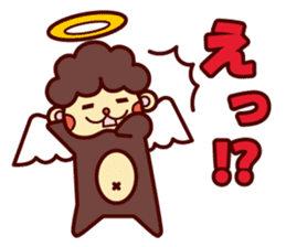 Monkey angel sticker #1543661