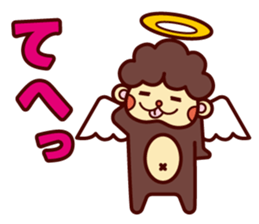 Monkey angel sticker #1543662