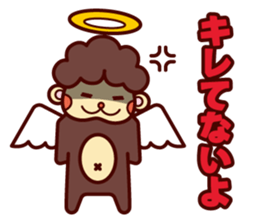 Monkey angel sticker #1543666